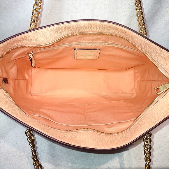 COACH Cammie Chain Tote in Faded Blush - Picture 5 of 12